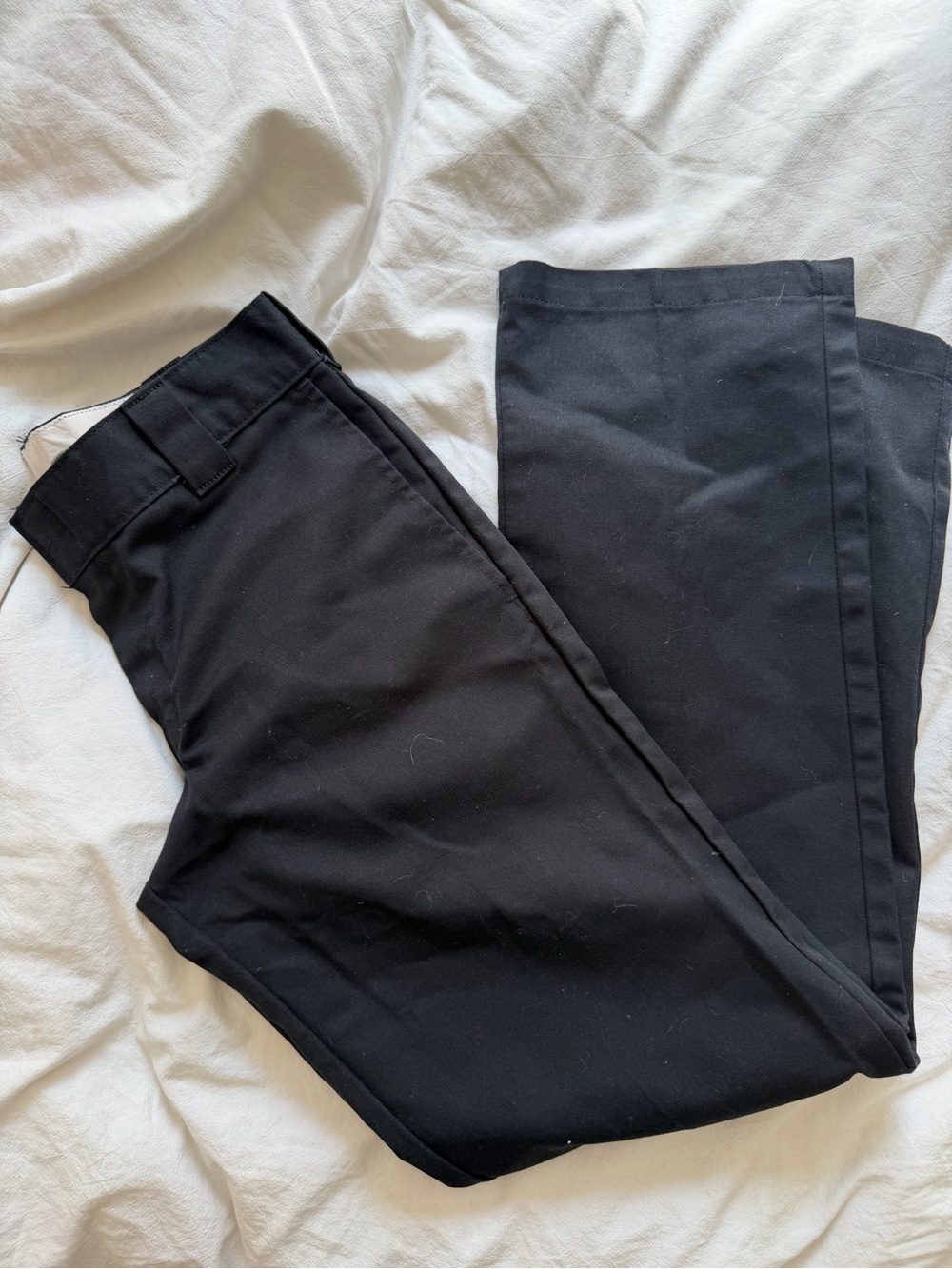 Dickies Men's Black Dress Pants - Flat Front